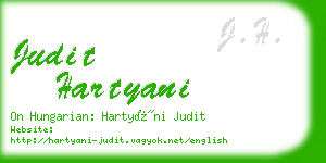 judit hartyani business card